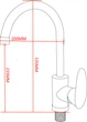 Смеситель кухонный FORMIX Alfa PL FMHO0809CR - изображение 2