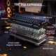 Игровая Клавиатура ATTACK SHARK X68 HE Black Магнитные Свитчи. Проводная 8000Hz/s. RGB Подсветка, 68 keys, Switch 0.1mm. Rapid Trigger - изображение 8