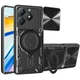 Чехол Magnetic Shield для Realme Note 60x / RMX3938 бампер противоударный с подставкой кольцом Black - изображение 1