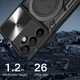 Чехол Magnetic Shield для Samsung Galaxy A26 5G / A266 бампер противоударный с подставкой кольцом Black - изображение 2