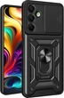 Чехол Hide Shield для Samsung Galaxy A26 5G / A266 бампер противоударный с подставкой кольцом Black - изображение 1