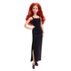 Кукла Барби Базовая Миниатюрная рыжые волосы в черном платье Barbie Signature Basics Model 04 Red Hair, Petite Body (JBH74) - изображение 1