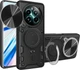 Чехол Magnetic Shield для Realme 12 Plus 5G / RMX3867 бампер противоударный с подставкой кольцом Black - изображение 1