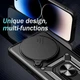 Чехол Hide Shield для Xiaomi Redmi Note 14 Pro 4G бампер противоударный с подставкой кольцом Black - изображение 4