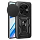 Чехол Hide Shield для Tecno Spark 30C / KL5n бампер противоударный с подставкой кольцом Black - изображение 1