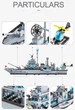 Конструктор Emissi Technic 6 в 1 - Модель военного корабля «Navy War Chariot», состоящая из 1560 деталей, от 5 лет - изображение 6