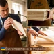 Подставка органайзер для виниловых пластинок Teslyar стойка музыкальная под винил из дерева и акрила Коричневая (PV001) - изображение 8