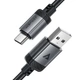 Кабель Acefast C20-04 USB 2.0 AM to Type-C M 1.2 м 3A aluminum alloy Black (6974316283782) - изображение 2