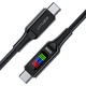 Кабель USB 2.0 Type-C M-M 1 2 м 100W with display C7-03 Acefast (6974316282778) - изображение 2