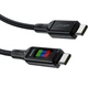 Кабель Acefast C7-03 USB 2.0 Type-C to Type-C 1.2 м 100W with display Black (6974316282778) - изображение 3