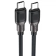 Кабель USB 2.0 Acefast C10-03 Type-C to Type-C 1.2 м 3A silicone braid Black (6974316283119) - зображення 1