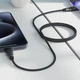 Кабель USB 2.0 Acefast C10-03 Type-C to Type-C 1.2 м 3A silicone braid Black (6974316283119) - зображення 5