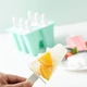 Силіконова форма для льоду / морозива Gelato комплект: контейнер для заморожування десертів з 6 відсіками + палички з щіточкою та лійкою, 12.3х14х9 см, зелений (102503813) - зображення 4