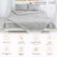 Одеяло антиаллергенное MirSon Летнее с Тенсель (Modal) №2315 Light Gray 172x205 (2200003028515) - изображение 2
