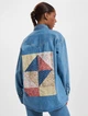 Джинсова жіноча сорочка levi's® premium dorsey xl patchwork western shirt А33640008 М (5401105474348) - изображение 3