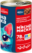 Упаковка полноценного корма для взрослых кошек М'ясна Миска кусочки в соусе мясное ассорти 4 x 415 г (4820255192567) - изображение 3