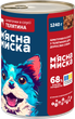 Вологий корм для дорослих собак М'ясна миска шматочки у соусі з телятиною 1240 гр. - зображення 3