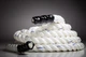 Канат тренировочный для кроссфита 9м Battle Rope White WCG 50мм 13 кг боевой с ручками для дома и спортзала - изображение 4