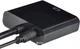Адаптер Protech HDMI M to VGA F 0.2 м с аудиокабелем 3.5 мм Black - изображение 2