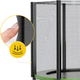 Батут із зовнішньою сіткою 4FIZJO Classic 8FT 252 см Black/Green (P-5907739314123) - зображення 3