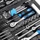 Профессиональный набор инструментов в кейсе MÖLDER 1/2" 1/4" 3/8" сталь CR-V 233 шт. (MT60233) - изображение 3