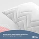 Подушка для тела сна отдыха NORDIC+ 40х140 см IDEIA антиаллергенная длинная белая холлофайбер с молнией - изображение 6