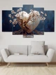 Модульная картина MAKO "Дерево сердца – розовое" 80x125 см MK50632 - изображение 3