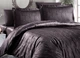 Турецкое постельное белье First Choice сатин-жаккард DARK Athena Brown евро - изображение 1