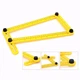 Лінійка шаблометр 250 х 120 мм пластикова з металевою різьбою - изображение 2