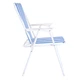Стілець складаний 76X50X51 cм. метал+тканина для дачі та пікніка EC-0988 Blue - зображення 3
