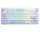 Клавиатура игровая механическая Aula Mechanical F-75 wireless White-Blue ENG/UKR Gasket Greywood V3 switch Hot-Swap 2.4G/Bluetooth - изображение 2