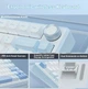 Клавиатура игровая механическая Aula Mechanical F-75 wireless White-Blue ENG/UKR Gasket Greywood V3 switch Hot-Swap 2.4G/Bluetooth - изображение 12