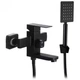 Смеситель для ванны с душевым гарнитуром WEZER PRO3-02-BLACK черный - изображение 1