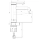 Смеситель для умывальника TOPAZ LOFT TLF 32201-H75-BL - изображение 7