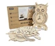 Конструктор Часы Сова Robotime 3D пазл деревянный Owl Clock Mechanical LG802 - изображение 5