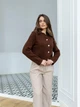 Вязаний кардиган Busy Larionoff 42-46 коричневий (Busy_brown) - зображення 4