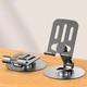 Універсальна підставка тримач для смартфонів Rotating Aluminum Stand 360° Black - изображение 3