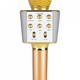 Мікрофон для караоке бездротовий bluetooth WSTER WS-1688 Gold 5 видів голосу - зображення 2