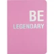 Записная книжка Axent Motivation "Be legendary" А5 80 листов клеточка розовая (8700-6-A) - изображение 1