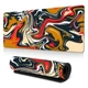 Игровой коврик для мыши с жидким узором Black Red, 300x700x3 мм, антискользящий, гладкая поверхность (7556dc) - изображение 5