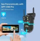 Уличная камера видеонаблюдения PTZ 2L V21 4G V380Pro с двумя объективами WiFi Черная (127-14-16949) - изображение 2