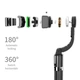 Селфі штатив стабілізатор для телефону Gimbal L08 автоматичний з Bluetooth та пультом Чорний (127-14-14862) - зображення 7