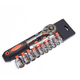 Набор торцевых головок с трещоткой Drive Socket Set 3/8" из хромованадиевой стали 12 шт (127-14-16223) - изображение 1