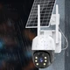 Уличная камера видеонаблюдения PTZ WiFi Y000 V380Pro с солнечной панелью и датчиком движения Черно-белая (127-14-16411) - изображение 7