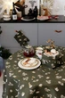 Скатерть на стол ПРОВАНС Шапочки на зеленом, круглая D136см 036866 - изображение 4