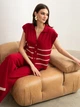 В'язаний костюм Dressa 73571 розмір 42-46 колір червоний - зображення 4