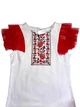 Комплект для дівчинки 104 розміру вишиванка та спідниця в українському стилі червоний - изображение 7