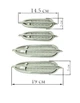 Декоративные накладки, универсальные, жабры на авто, капот XB-656 chrom - изображение 2