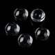 Кабошони Скляні Круглі, Безбарвні, 6х3мм, 20 шт - зображення 7