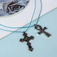 Шнур Корея Вощеный Полиэстер для плетения, Макраме и бижутерии, Темно-голубой, 0.5мм, около 150м/катушка - изображение 2